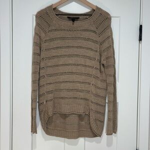 BCBGMaxAzria Women's Beige Knit Sweater